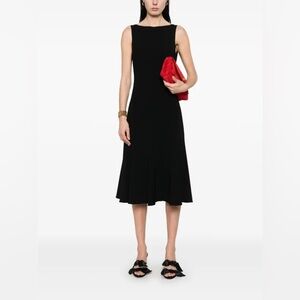 NWT THEORY Elegant Black Sleeveless MERMAID Dress $425 retail